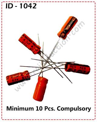 {ID - 1042} 4.7uf 63 Volt Capisitor 10 Pcs. Price =