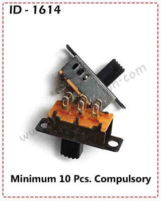 (ID-1614) Slider Switch 6 Pin 10 Pcs. Price =