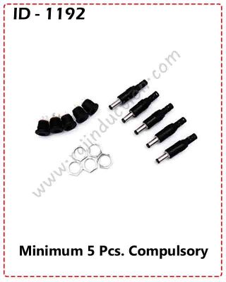 {ID – 1192} DC Male/Female Connector 5 Pcs Price =