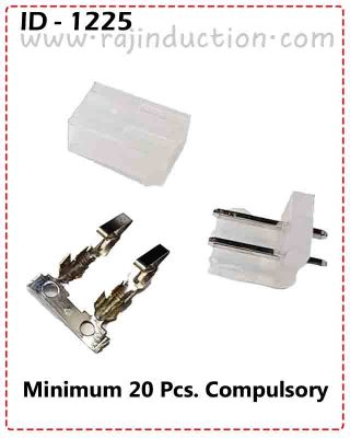 {ID - 1225} 2 Pin Male/Female Connector 20 Pcs. Price =