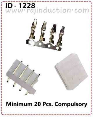 {ID - 1228} 4 Pin Male/Female Connector 20 Pcs. Price =