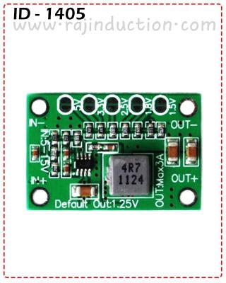 {ID - 1405 } MP1495 Based DC-DC Buck Converter 5-15V Input, 1.25V-1.5V-1.8V-2.5V-3.3V-5V Fixed Volta