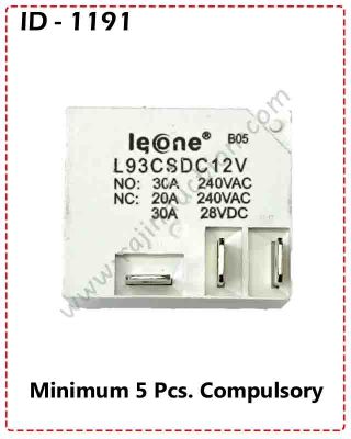 {ID - 1191}  12V/30A. DC Relay 5 Pcs. Price =