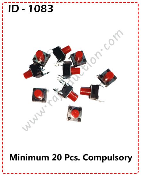 (ID-1083) MICRO SWITCH (6X6X7H) 20PCS PRICE=