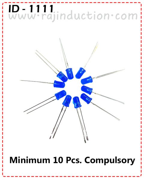 {ID - 1111 } 5mm round Blue 10 Pcs. Price =