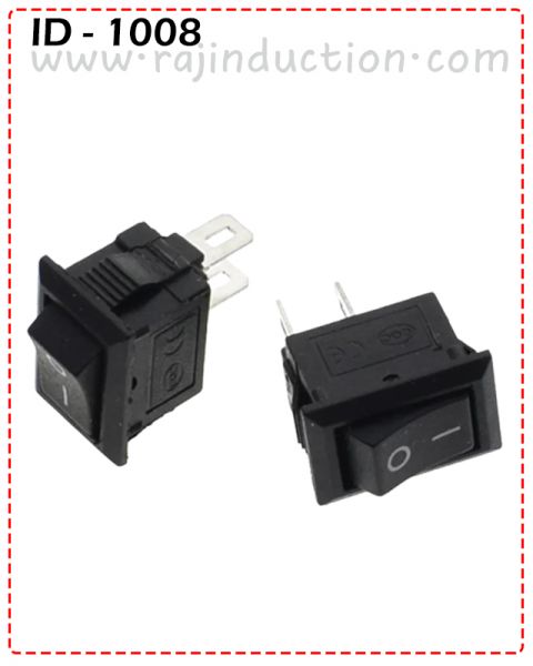 {ID - 1008} 2 Pin SPST On-Off Switch 6 Amp. 240 Volt 10 Pcs. Price =