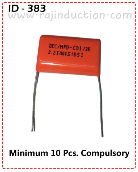 {ID - 383} Capacitor 2.2K 400V. 10 Pcs. Price = 