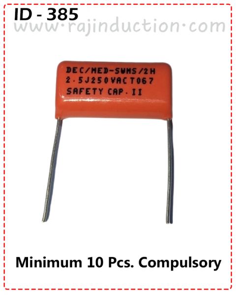 {ID - 385} Safety Capacitor 2.5J 250V AC 10 Pcs. Price =