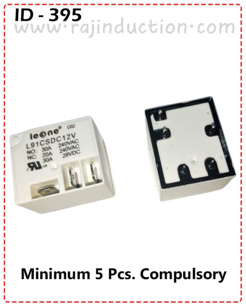 {ID - 395} Leone 12V. 30Amp. Relay Dip Pin 5 Pcs. Price =