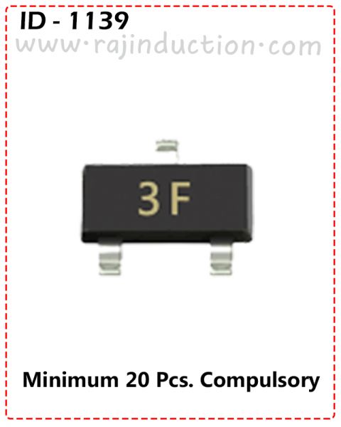 (ID-1139) (BC857B) 3F PNP SMD Transistor 20 Pcs. Price=