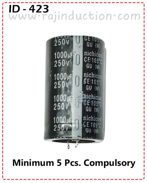 {ID - 423} - 1000uF 250V. Capacitor (Refresh, Old) 5 Pcs. Price =