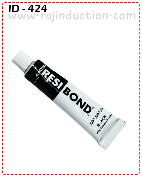 {ID - 424} - Resi Bond Black Color 20ml 1 Pcs. Price = use for stick induction cooktop galls 