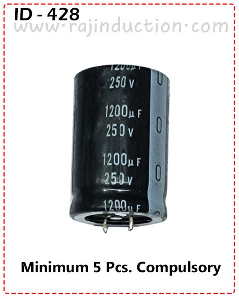 {ID - 428} - 1200uF 250V. Capacitor (Refresh, Old) 5 Pcs. Price =