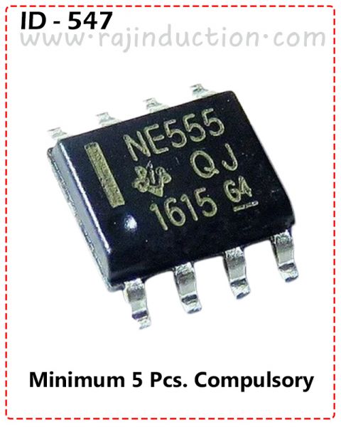 {ID - 547} - NE555 SMD IC 5 Pcs. Price = 