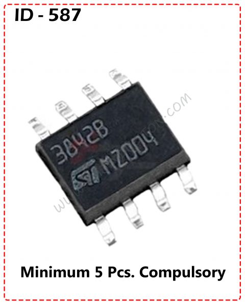 {ID - 587} - 3842B PWM Driver IC  5 Pcs. Price = 