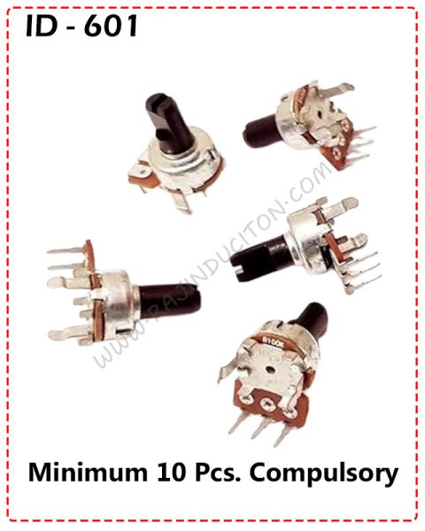 {ID - 601} - 3 Pin Potential Meter 10K (Use For Home Theater) 10 Pcs. Price = 