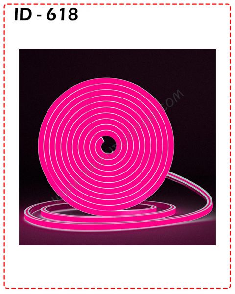 {ID - 618} - LED Neon Strip Rope Light 5 Mtr. (Pink) 1 Pcs. Price = 