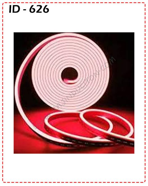 {ID - 626} - LED Neon Strip Rope Light 5 Mtr. (Red) 1 Pcs. Price = 