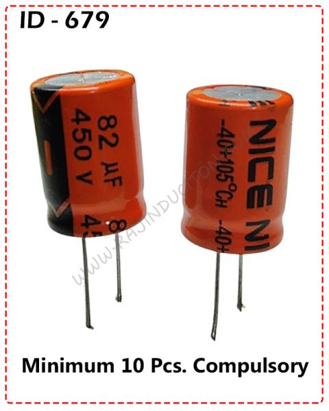 {ID - 679} - nice 82uf 450V (Size - 18x25 105C) 10 Pcs. Price =