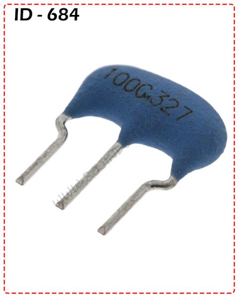 {ID - 684} - 10mhz crystal resonator 3 Pin 1 Pcs. Price =