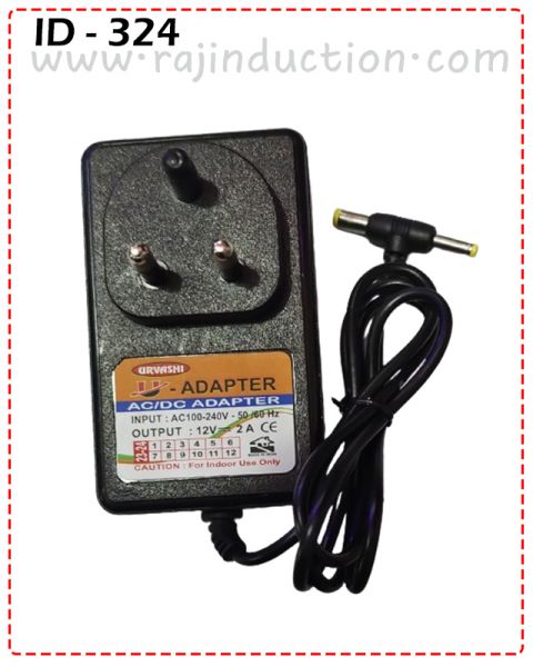 {ID – 324} AC/DC ADAPTER 12V-1AMP 1 Pcs Price =