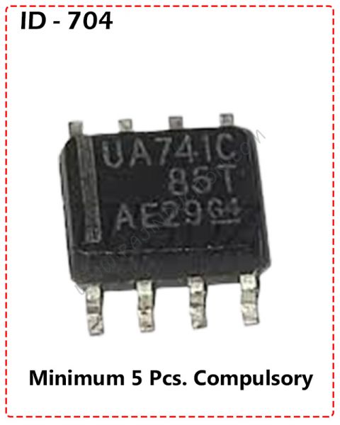 {ID - 704} - UA 741C General Purpose Operational Amplifiers 5 Pcs. Price = 