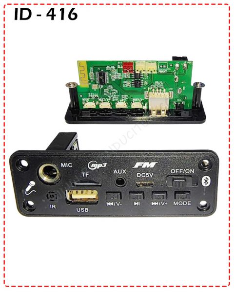 {ID -416} - Bluetooth panel mp3 mic 1 Pcs. Price = 