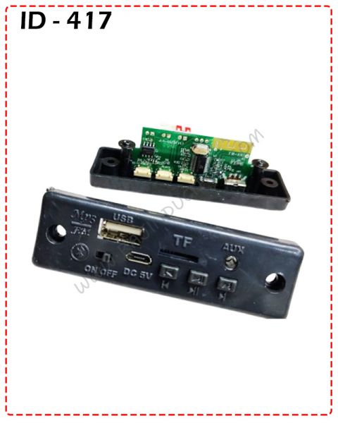 {ID - 417} - Bluetooth Panel Mp3 1 Pcs. Price = 