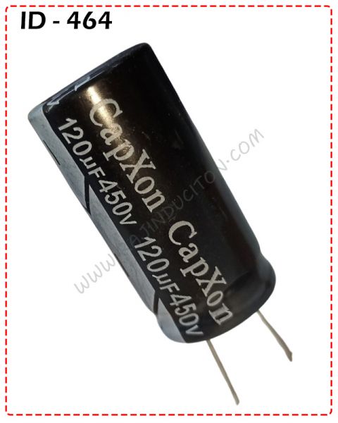 {ID - 464} - 120uf 450V Capacitor 1 Pcs. Price = 